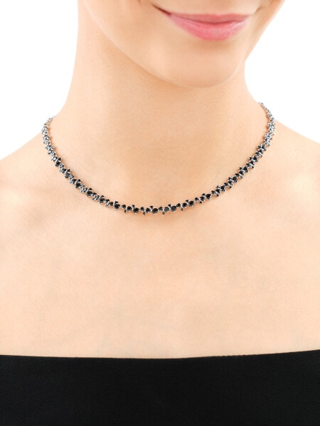 Naszyjnik srebrny z cyrkoniami