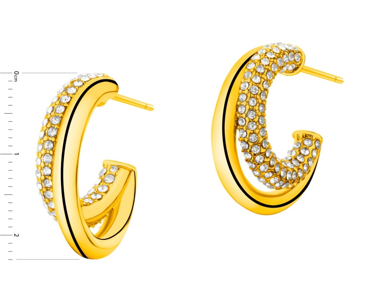 Náušnice z ušlechtilé oceli se zirkony