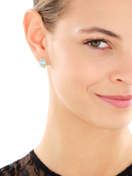 Zlaté náušnice se zirkony