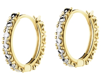 Złote kolczyki - koła