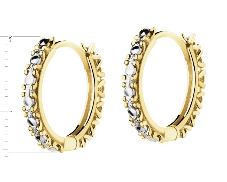 Złote kolczyki - koła