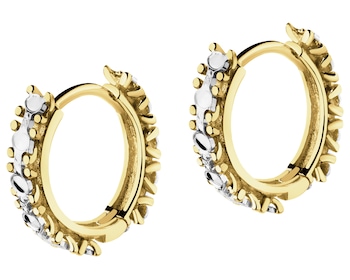 Złote kolczyki - koła