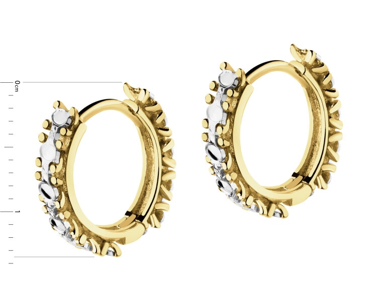 Złote kolczyki - koła