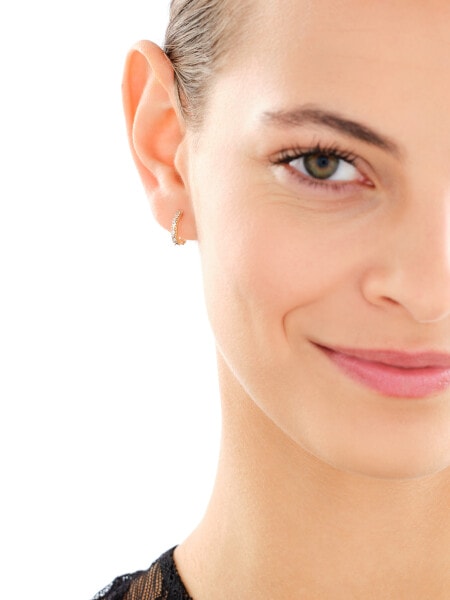 Złote kolczyki - koła