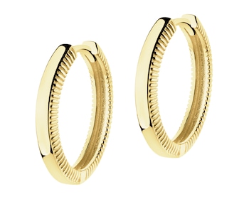 Złote kolczyki - koła