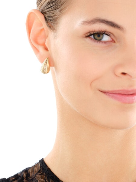 Złote kolczyki - łezki