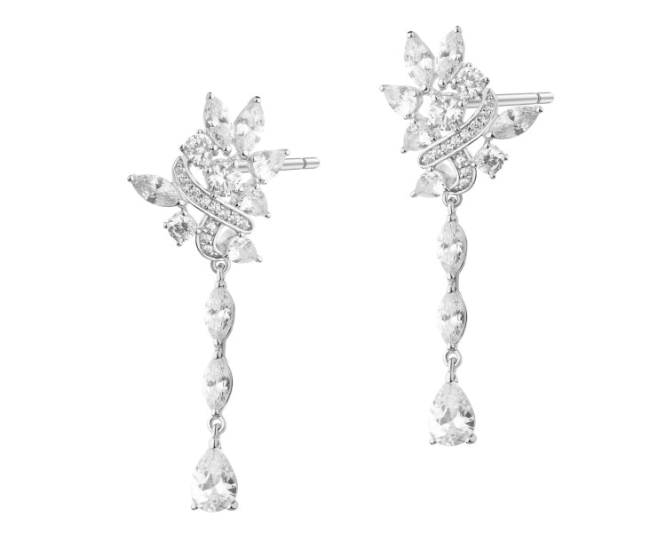 Stříbrné náušnice se zirkony