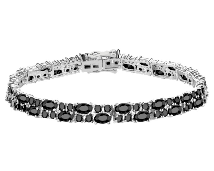 Bransoletka srebrna z cyrkoniami