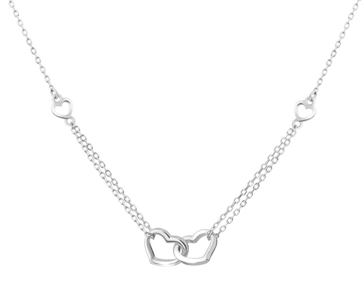 Stříbrný náhrdelník - srdce