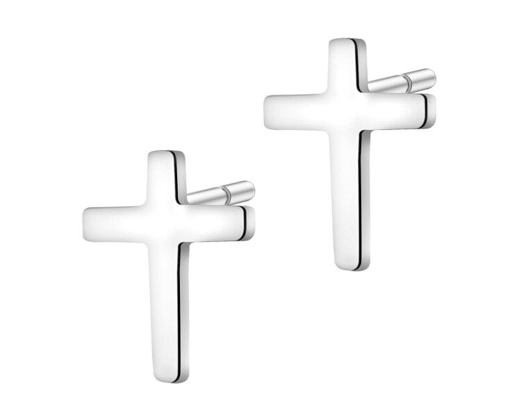 Rhodium Plated Silver Earrings