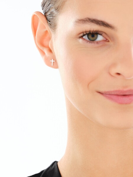 Rhodium Plated Silver Earrings