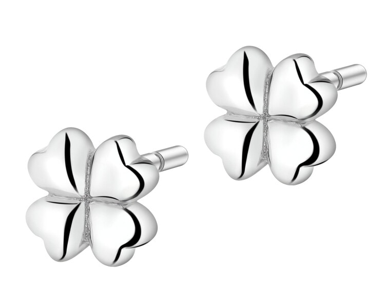 Rhodium Plated Silver Earrings