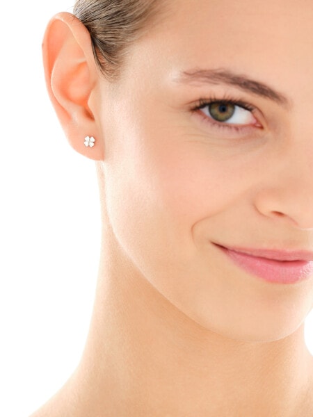 Rhodium Plated Silver Earrings