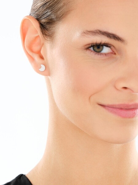 Rhodium Plated Silver Earrings with Cubic Zirconia