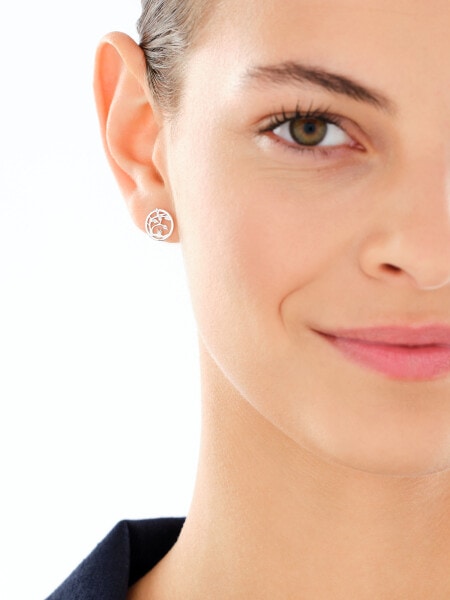 Rhodium Plated Silver Earrings 