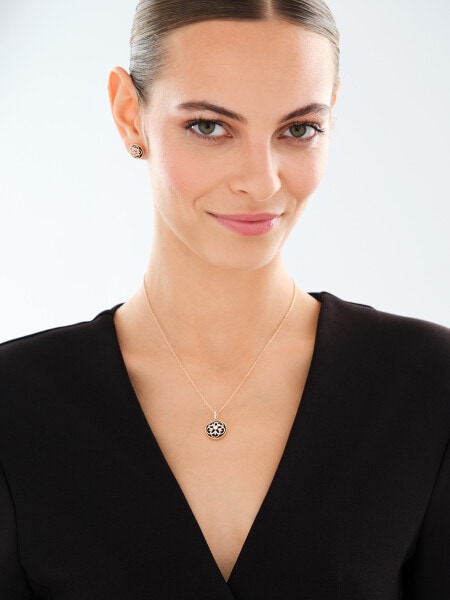 Gold-Plated Brass, Gold-Plated Silver Set with Cubic Zirconia