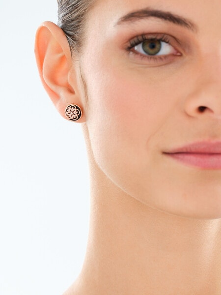 Gold-Plated Brass, Gold-Plated Silver Set with Cubic Zirconia