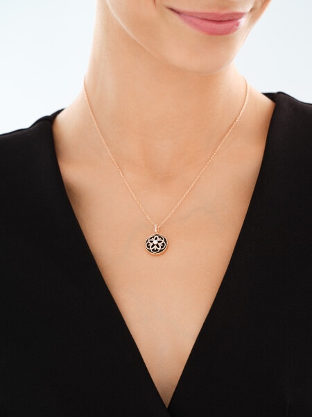 Gold-Plated Brass, Gold-Plated Silver Set with Cubic Zirconia