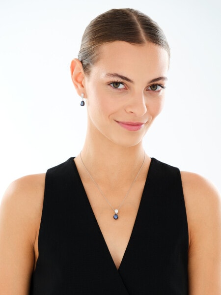 Rhodium Plated Silver Pendant with Pearl