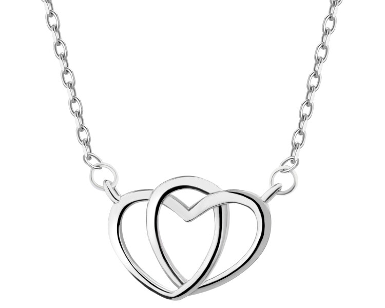 Rhodium Plated Silver Necklace