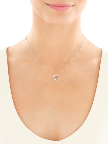Rhodium Plated Silver Necklace