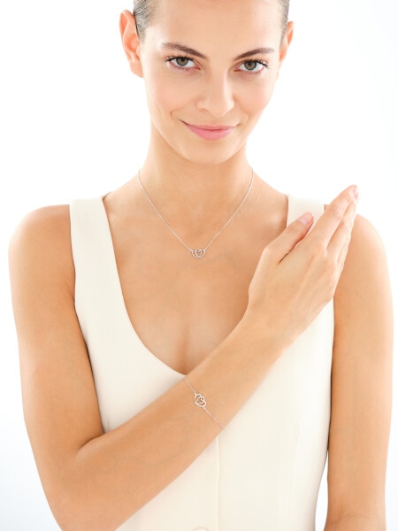 Rhodium Plated Silver Necklace