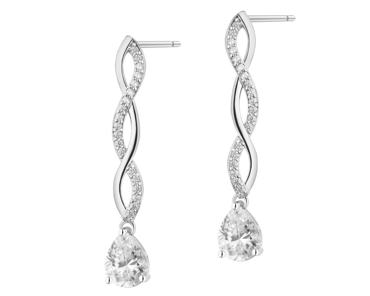 Stříbrné náušnice se zirkony