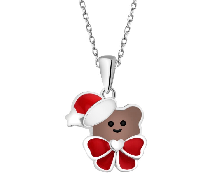 Rhodium Plated Silver Pendant