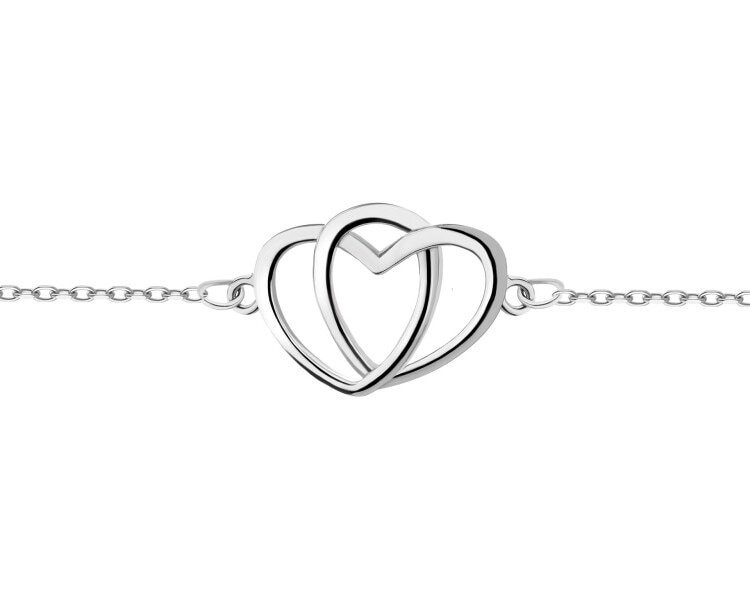 Rhodium Plated Silver Bracelet