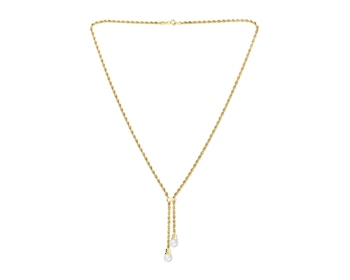 Złoty naszyjnik z perłami