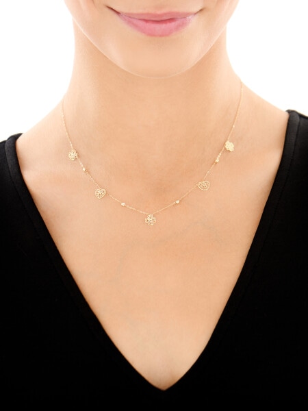 9 K Yellow Gold Necklace 