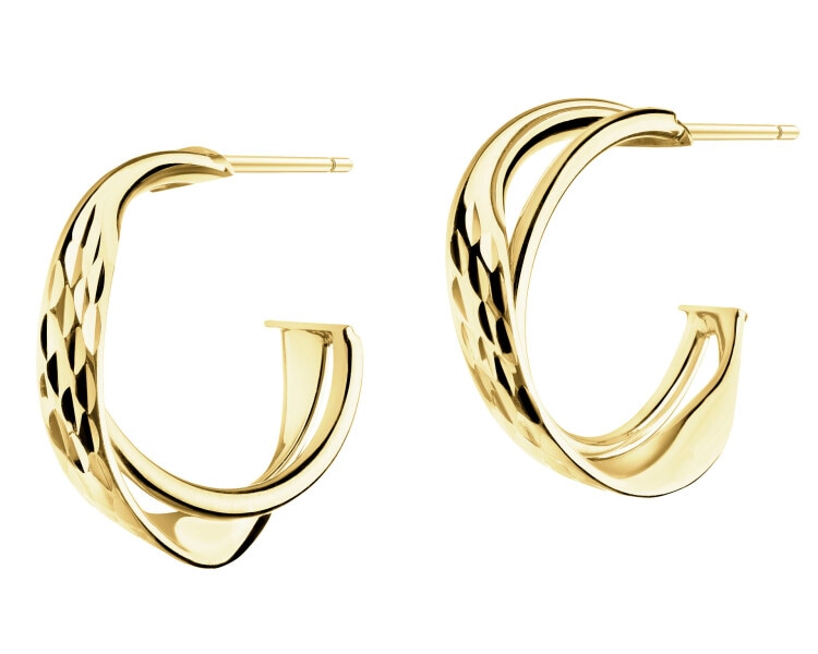 9 K Yellow Gold Dangling Earring 