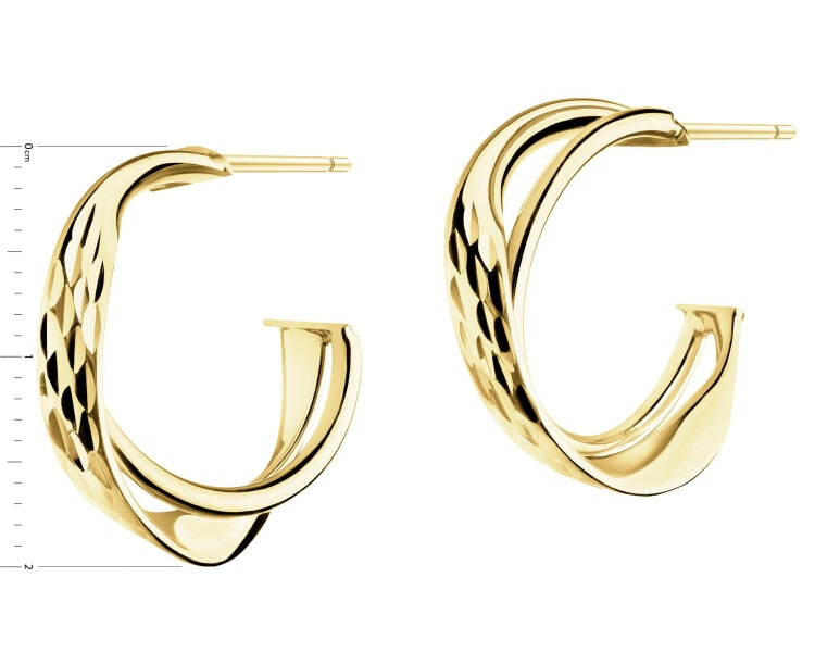 9 K Yellow Gold Dangling Earring