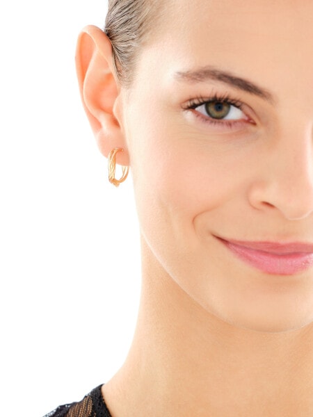 9 K Yellow Gold Dangling Earring 