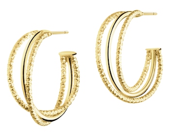 9 K Yellow Gold Dangling Earring 