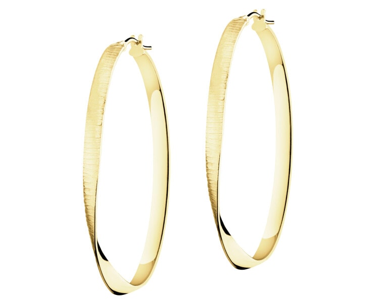 Złote kolczyki - koła