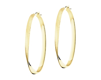 Złote kolczyki - koła