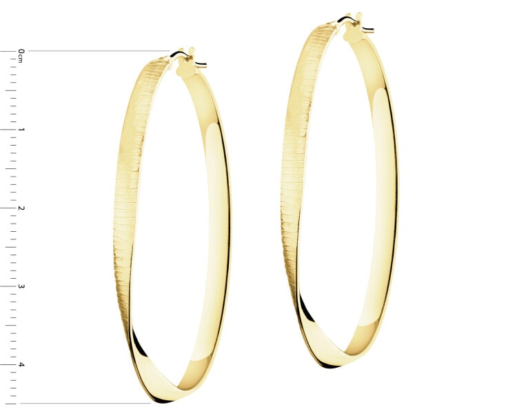 Złote kolczyki - koła