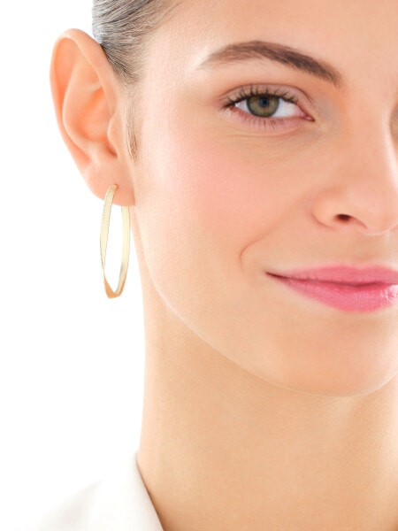 9 K Yellow Gold Hoop Earring