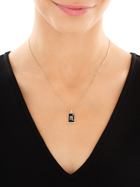 14 K Yellow Gold Pendant with Cubic Zirconia