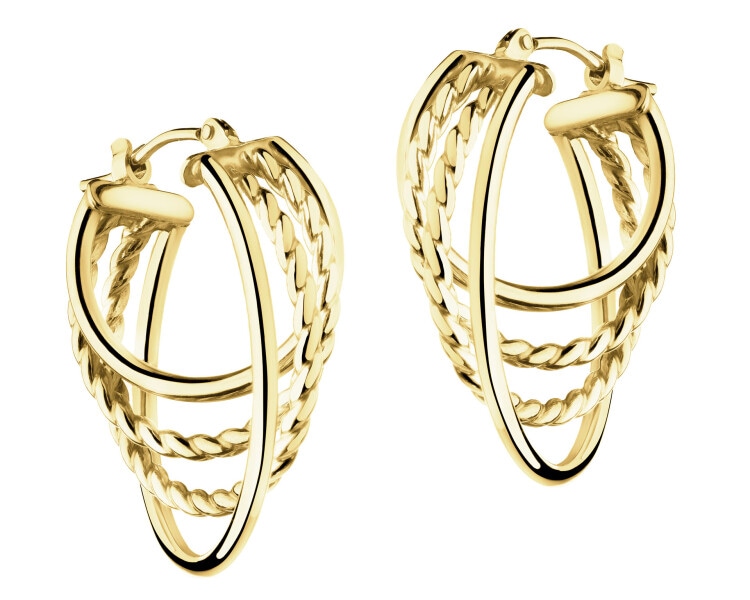 9 K Yellow Gold Dangling Earring