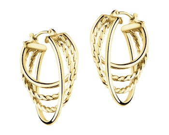 9 K Yellow Gold Dangling Earring