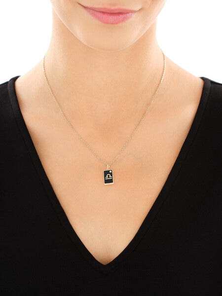 14 K Yellow Gold Pendant with Cubic Zirconia