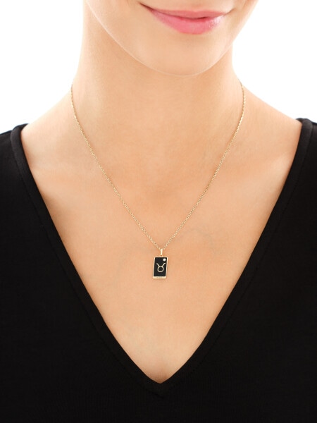 14 K Yellow Gold Pendant with Cubic Zirconia