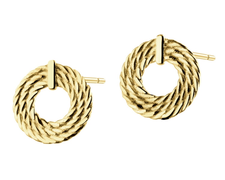 9 K Yellow Gold Earrings
