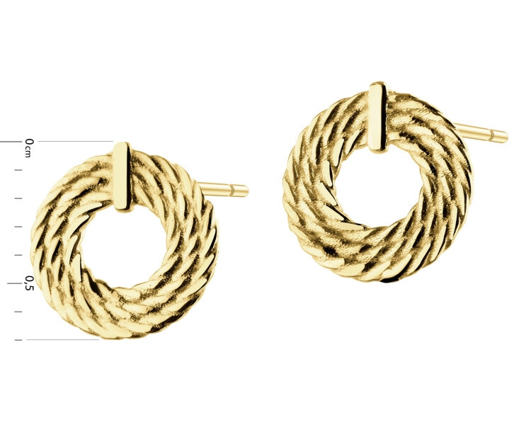 9 K Yellow Gold Earrings