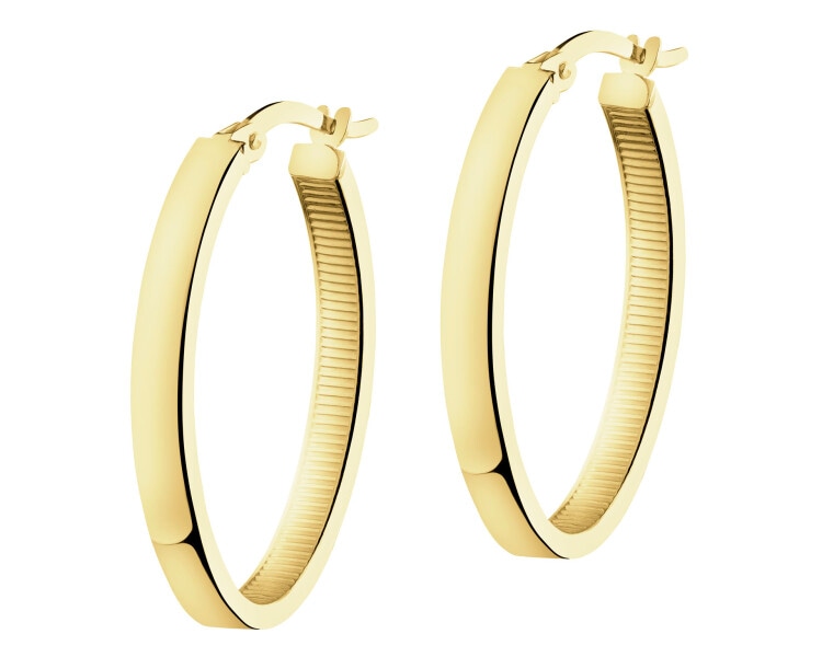 9 K Yellow Gold Hoop Earring