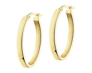 Złote kolczyki - koła