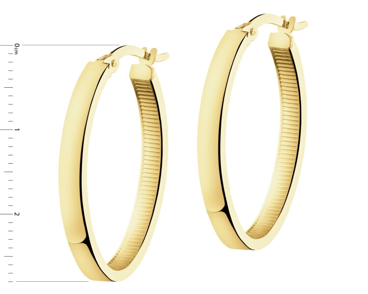 9 K Yellow Gold Hoop Earring
