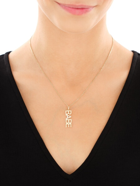 9 K Yellow Gold Pendant with Cubic Zirconia